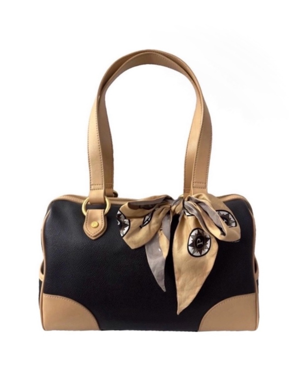 Parazul Coated Canvas & Leather with 100% Silk Scarf